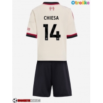 Otroške Nogometnih dresov Liverpool Federico Chiesa #14 Gostujoči 2025-26 Kratki rokavi (+ hlače)